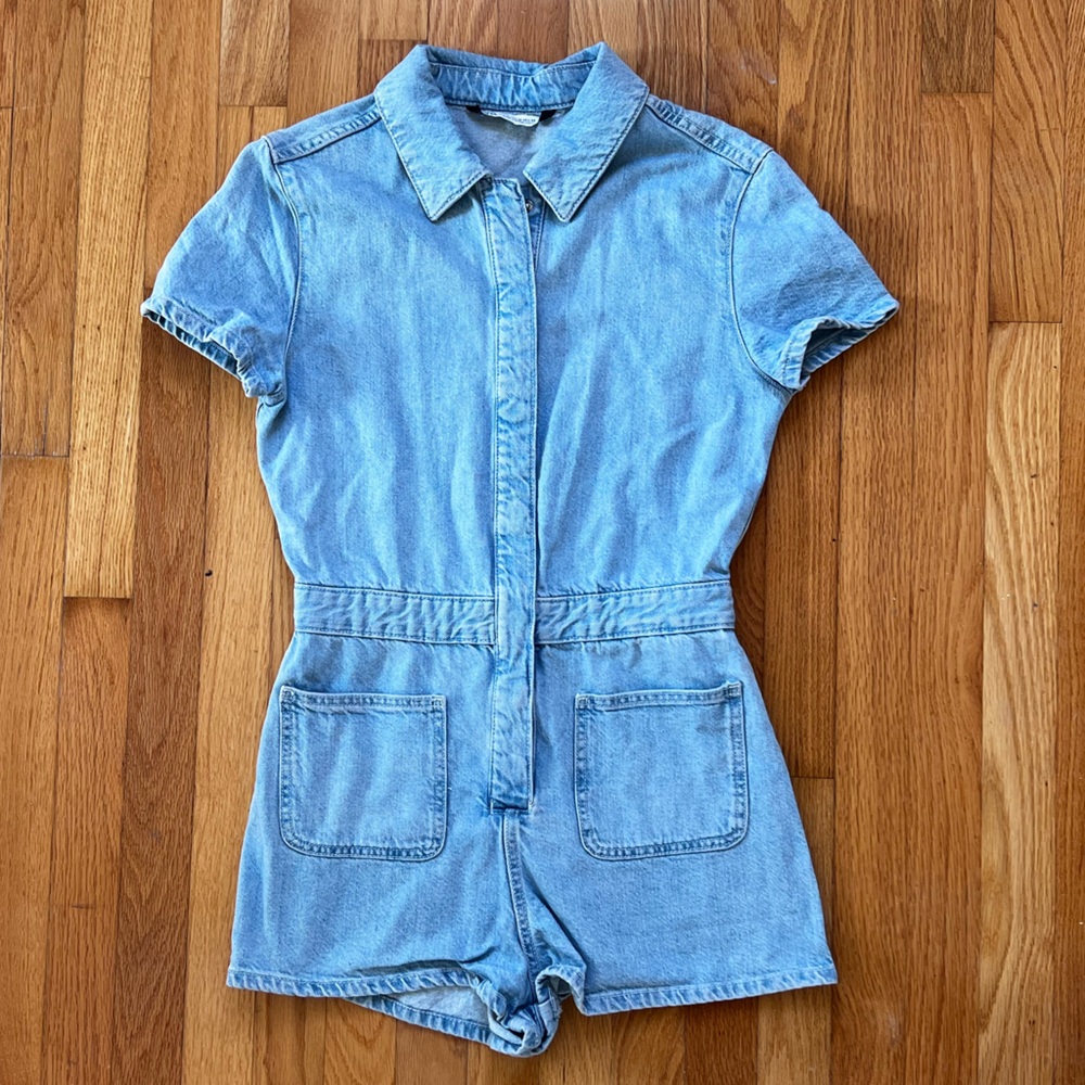 Denim Romper
